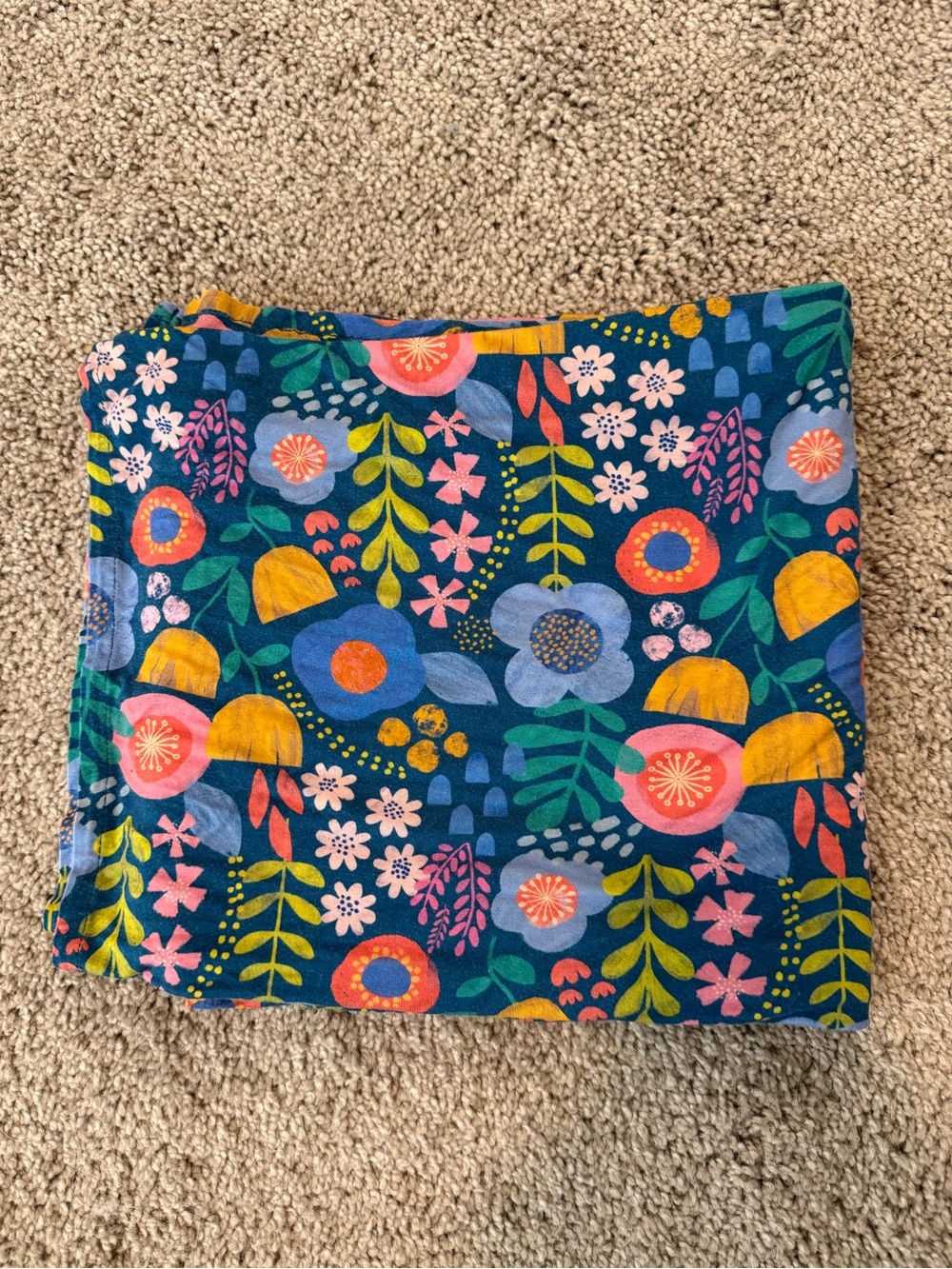Little Sleepies Swaddle Blanket- Folk Floral